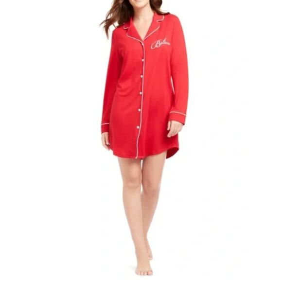 Charter Club Sueded Super Soft Knit Sleepshirt Nightgown Candy Red Size X-Small - Picture 1 of 1